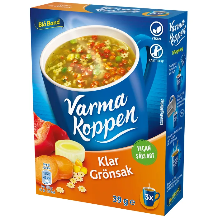 Grönsaksoppa Klar 3 portioner 6dl Varma Koppen