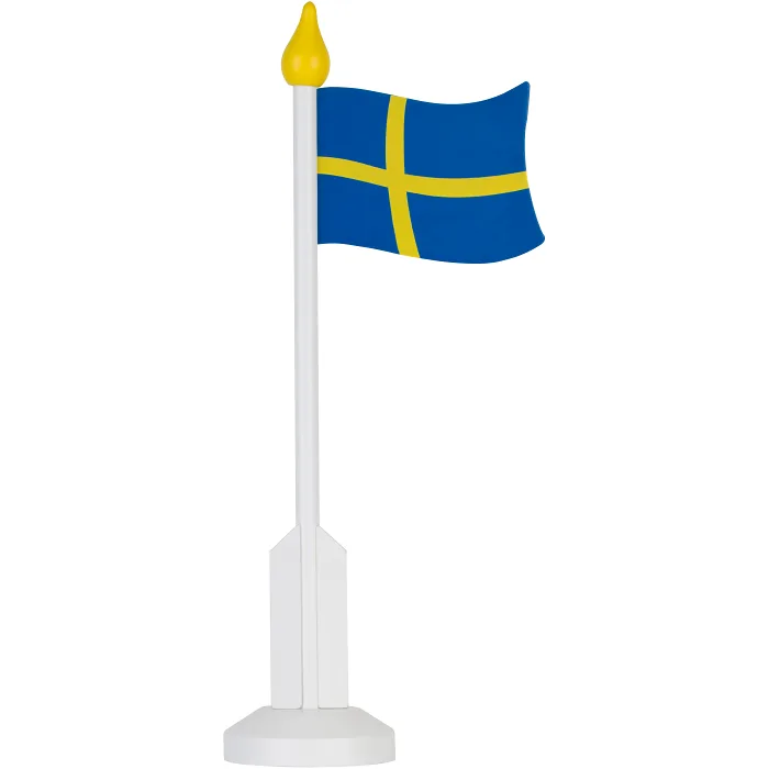 Svensk flagga med fot