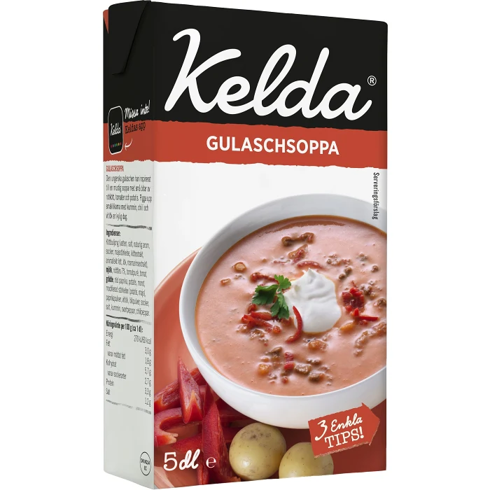 Gulaschsoppa 4% 5dl Kelda