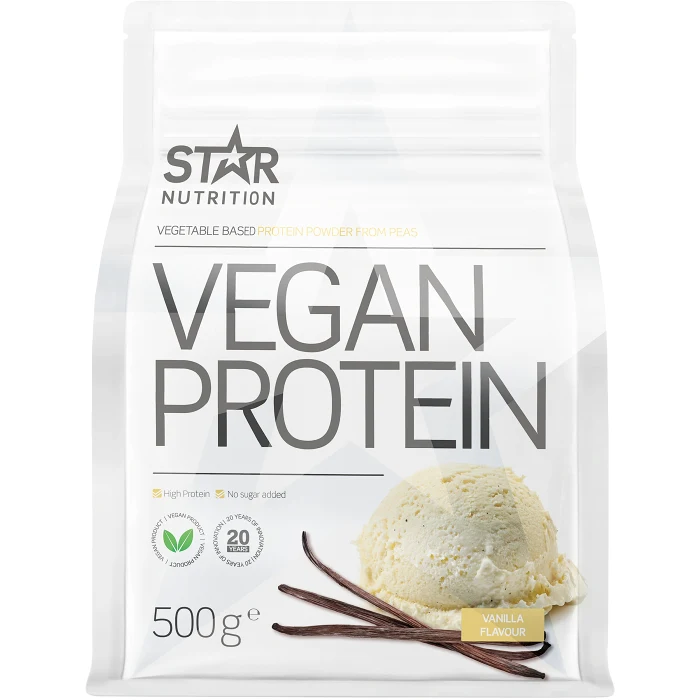 Proteinpulver Vanilj Vegan 500g Star Nutrition