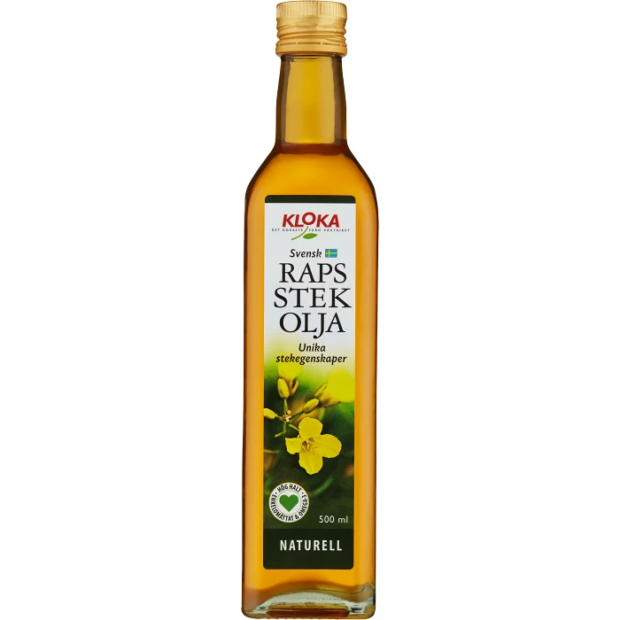 Rapsstekolja Naturell 500ml Kloka