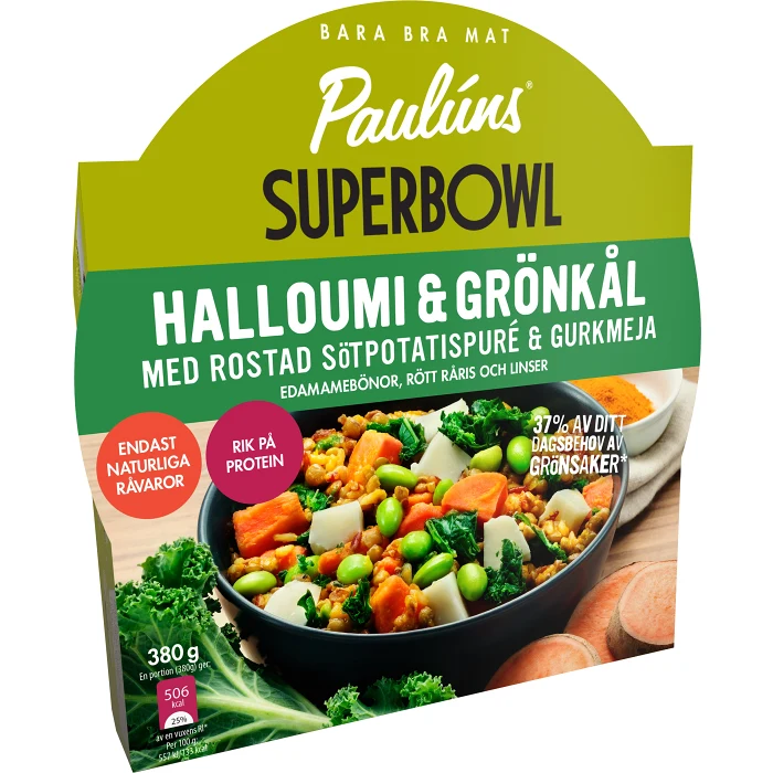 Superbowl Halloumi & grönkål 380g Pauluns