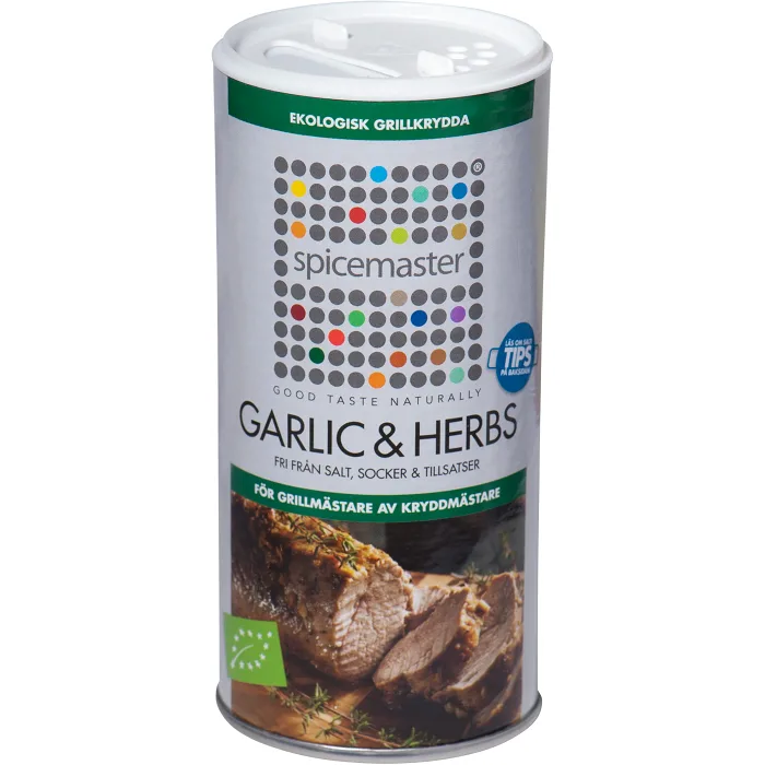 BBQ Garlic & herbs Ekologisk 110g Spicemaster