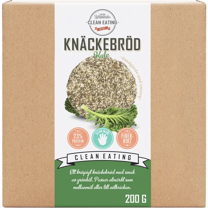 Knäckebröd Grönkål 200g Clean Eating