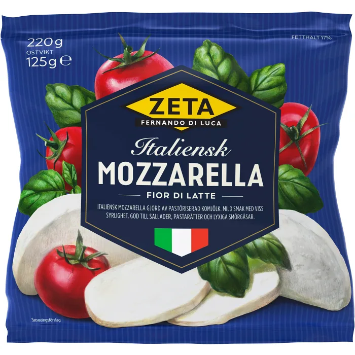 Mozzarella Italiensk 125g Zeta