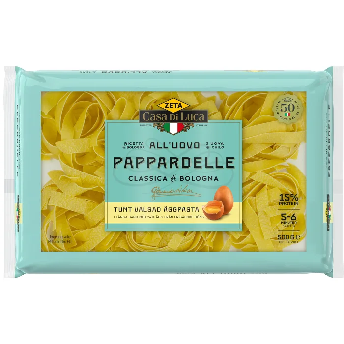 Pasta Pappardelle Ägg 500g Zeta Handla mat online från din lokala ICA