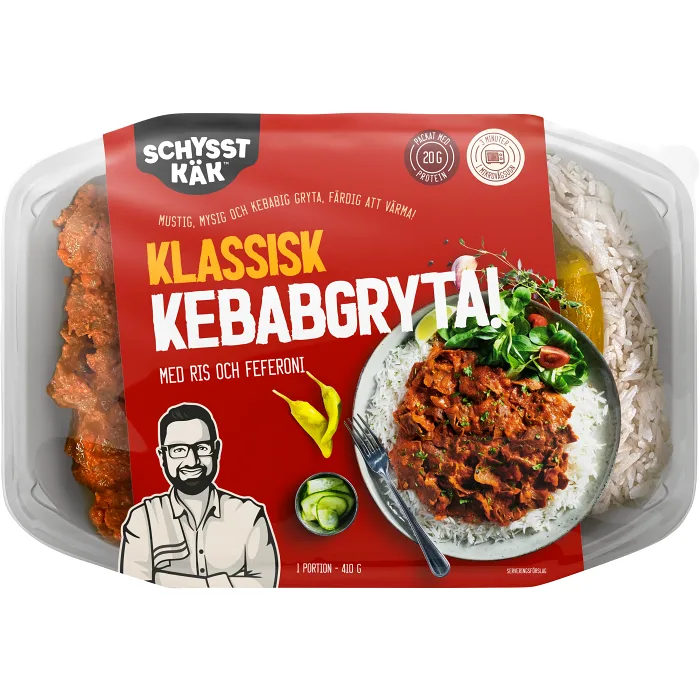 Kebabgryta med ris 410g Schysst käk