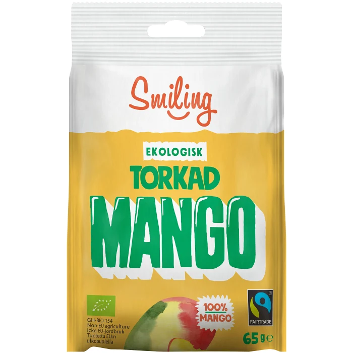 Torkad Mango Ekologisk 65g Smiling