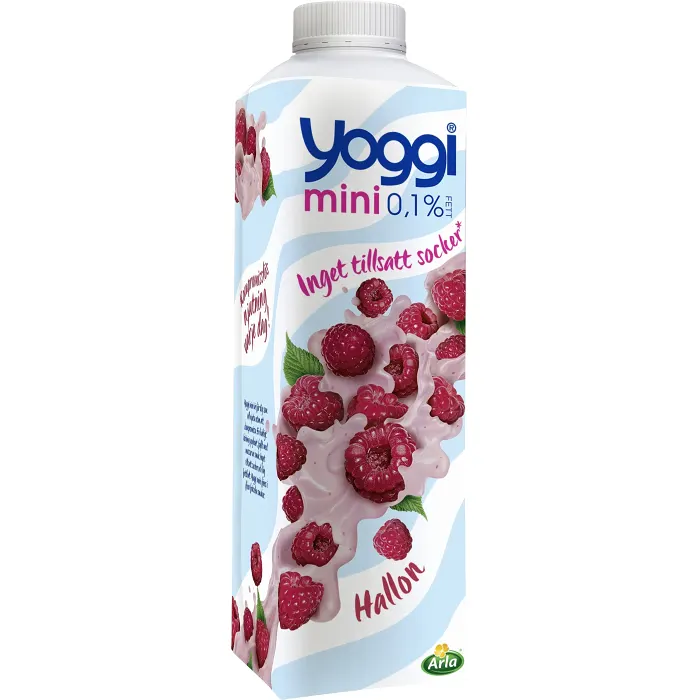 Yoghurt Mini Hallon 0,1% 1000g Yoggi®