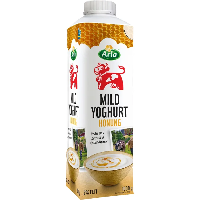 Mild yoghurt Honung 2% 1000g Arla Ko®