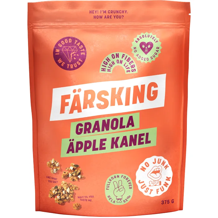 Granola äpple kanel 375g Färsking | Handla mat online från din lokala ...