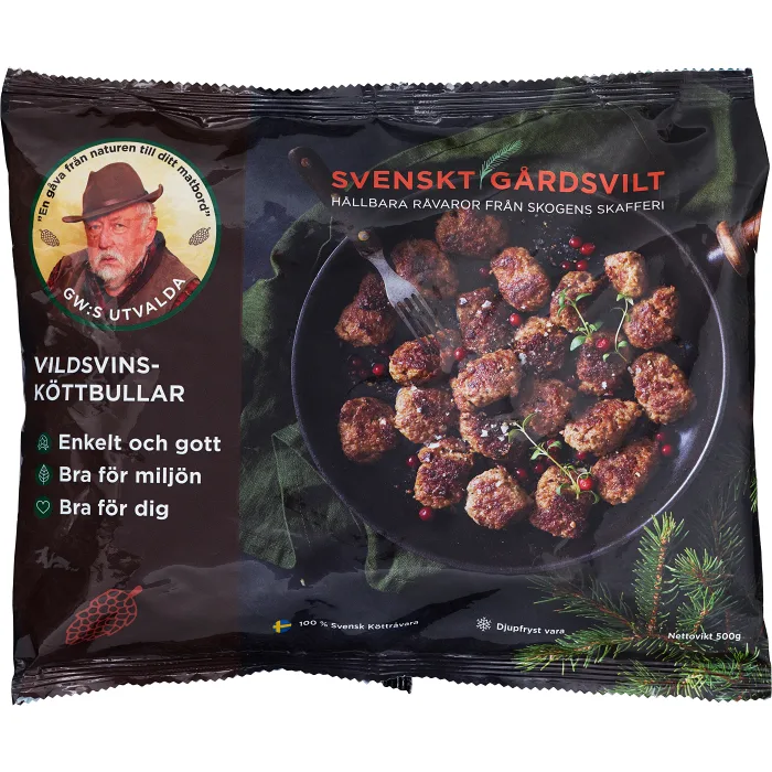 Köttbullar Vildsvin 500g GW:s utvalda