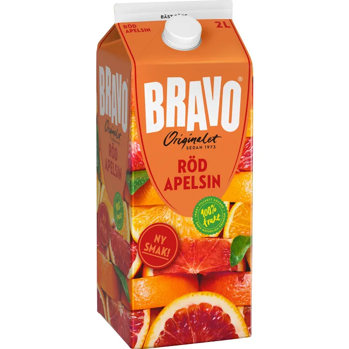 Juice Röd apelsin 2l Bravo