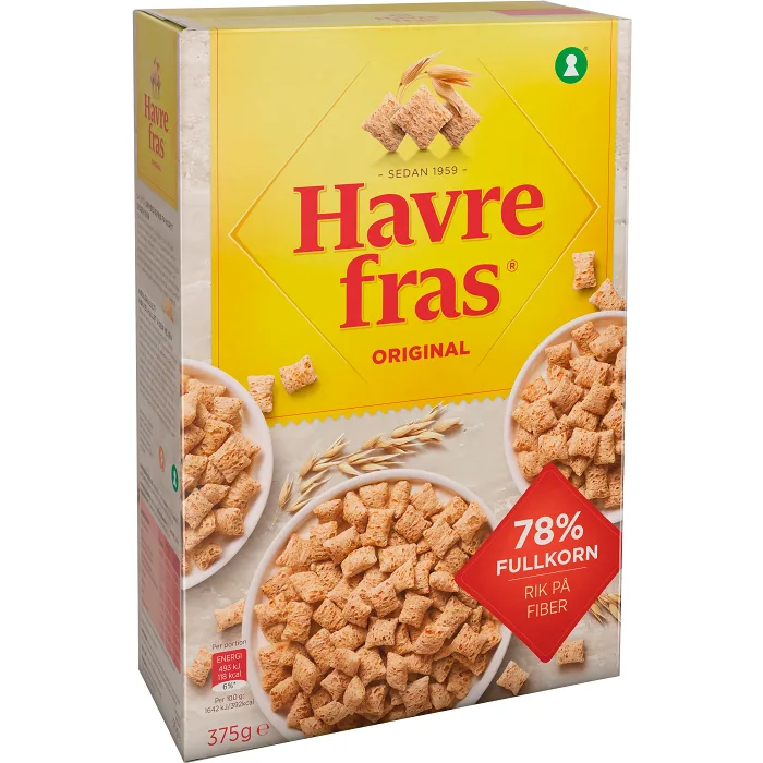 Frukostflingor Havrekuddar Original 375g Havrefras