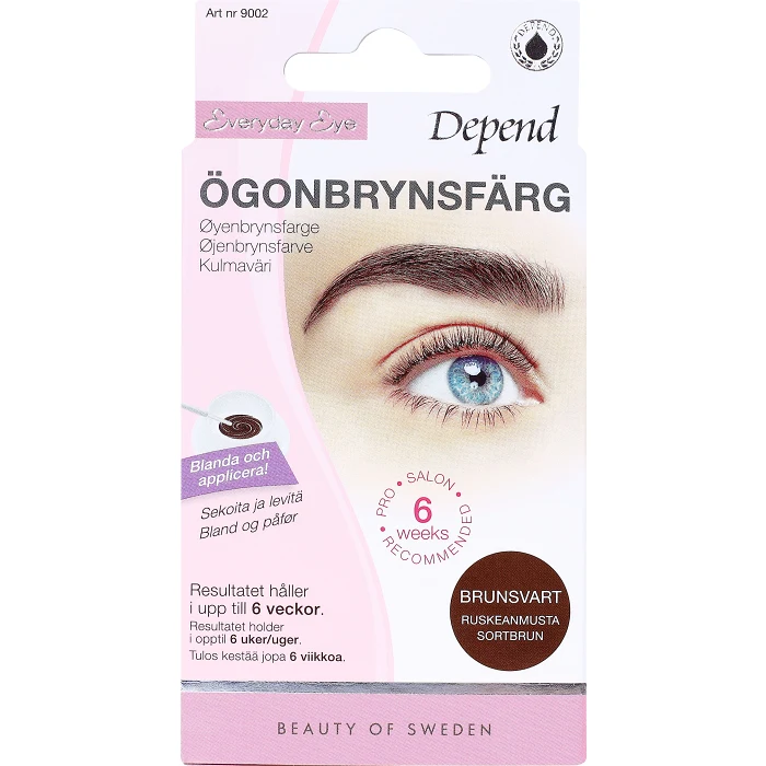 Ögonbrynsfärg Brunsvart 1-p Depend