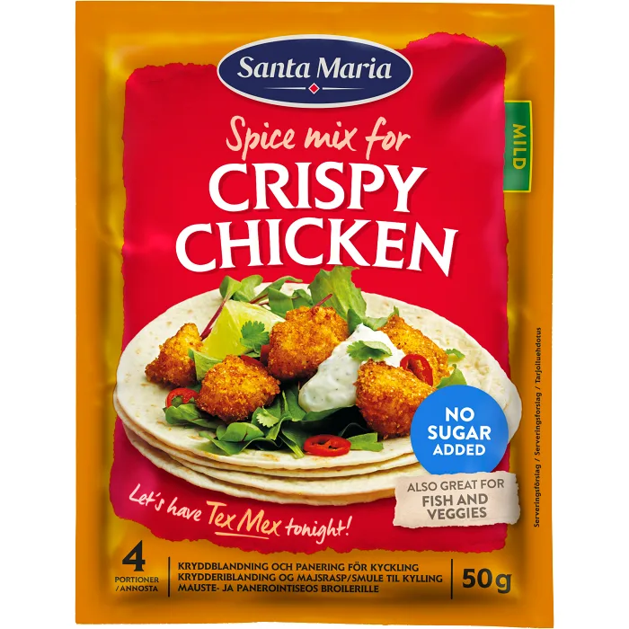 Crispy Chicken Spice Mix Mild 50g Santa Maria