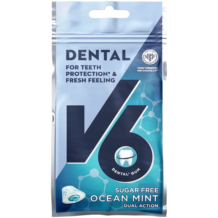 Tuggummi Dental dual action Ocean mint 30g V6