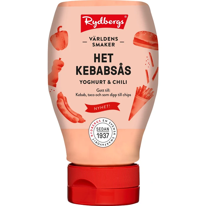 Kebabsås Het 250ml Rydbergs