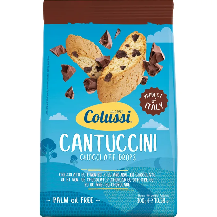 Cantuccini mandelskorpor Choklad 300g Colussi