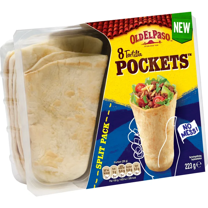 Tortilla Pockets 8-p Old El Paso