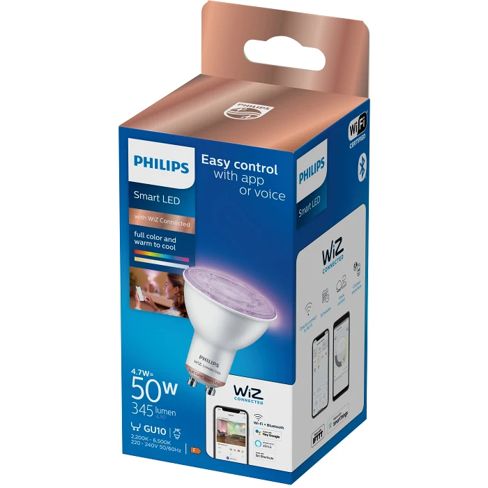 SMART LED WiZ Spot 50W Color Dimbar Philips