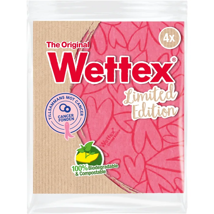 Wettex Rosa Bandet 4-p