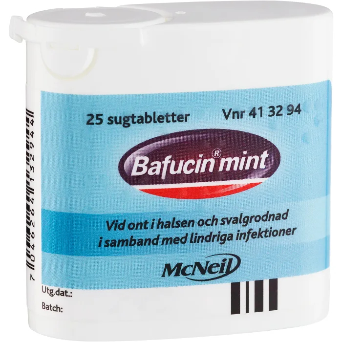 Bafucin Mint Sugtablett 25-p
