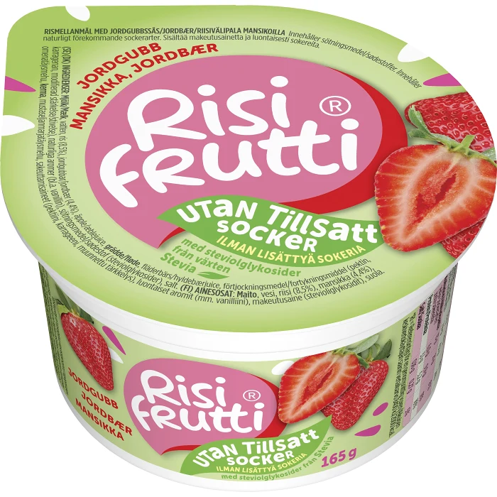 Mellanm l Jordgubb Utan Tillsatt Socker 165g Risifrutti Handla Mat Mellanm l Jordgubb Utan Tillsatt Socker 165g Risifrutti Handla Mat