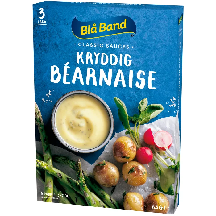 Bearnaisesås Kryddig 3-p 600ml Blå Band