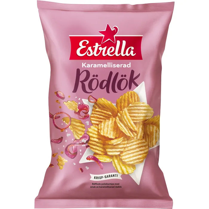 Chips Karamelliserad Rödlök 275g Estrella