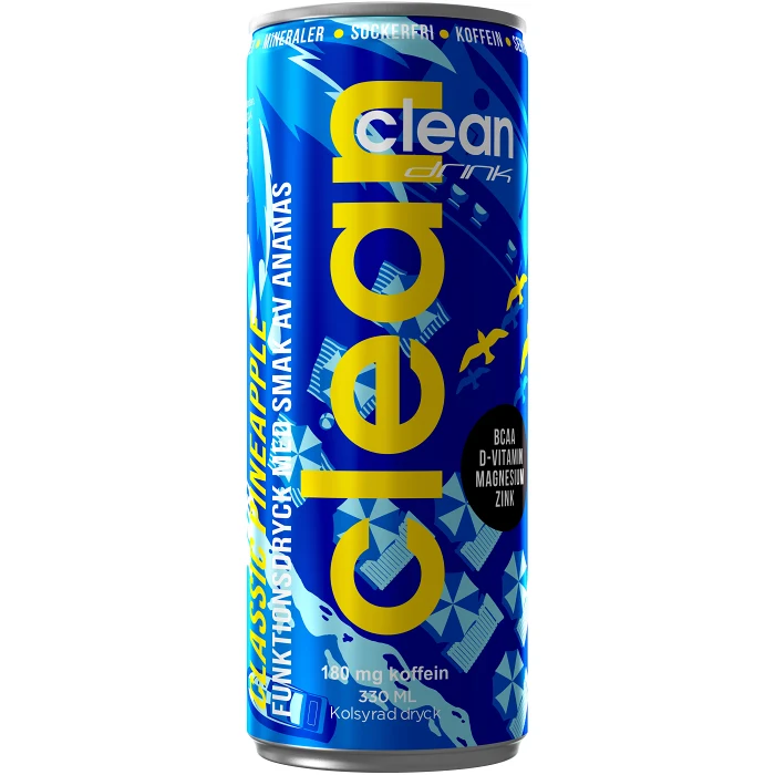 Energidryck Ananas BCAA 33cl Clean drink