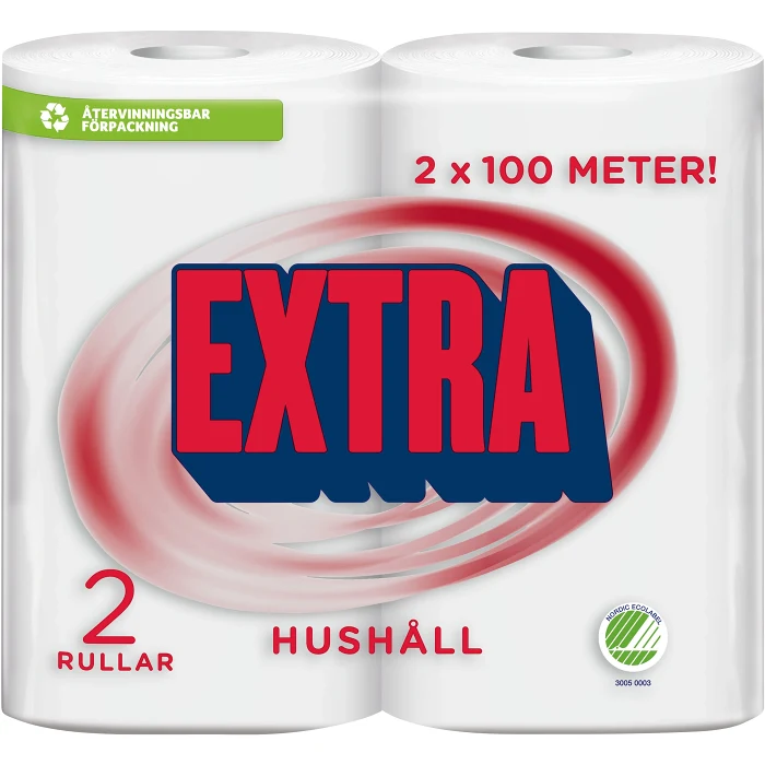 Hushållspapper Extra 2-p Miljömärkt Edet