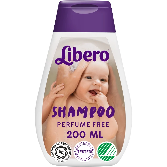 Barnschampo Oparfymerad 200ml Miljömärk Libero