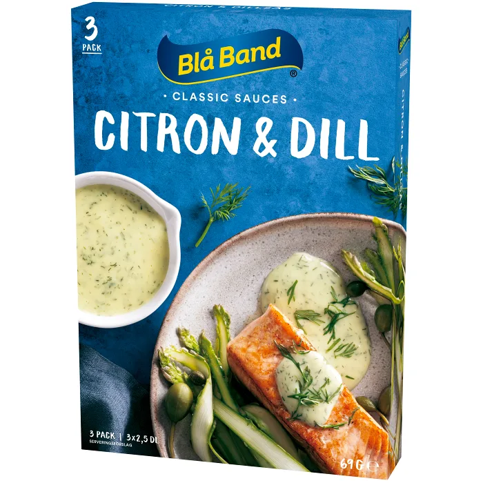 Citron & Dillsås 2,5dl 3-p Blå Band