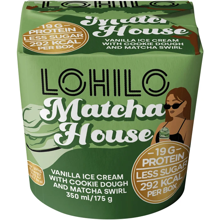 Glass Matcha Cookie Dough 350ml Lohilo