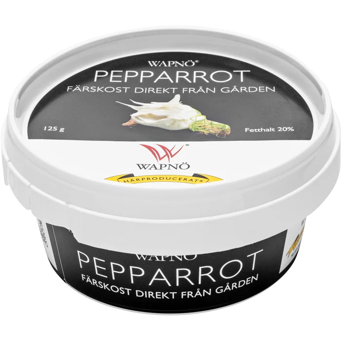 Färskost Pepparrot 125g Wapnö