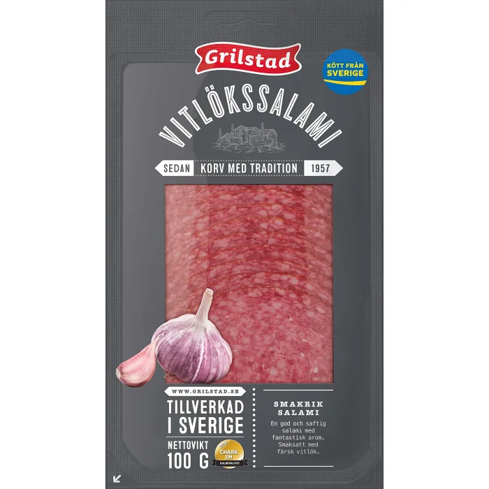 Vitlökssalami 100g Grilstad