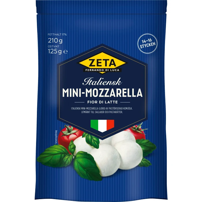 Mozarella mini 125g Zeta