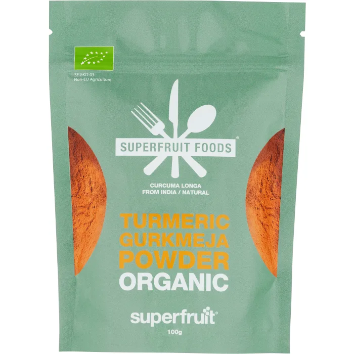 Gurkmejapulver Ekologisk 100g Superfruit Foods