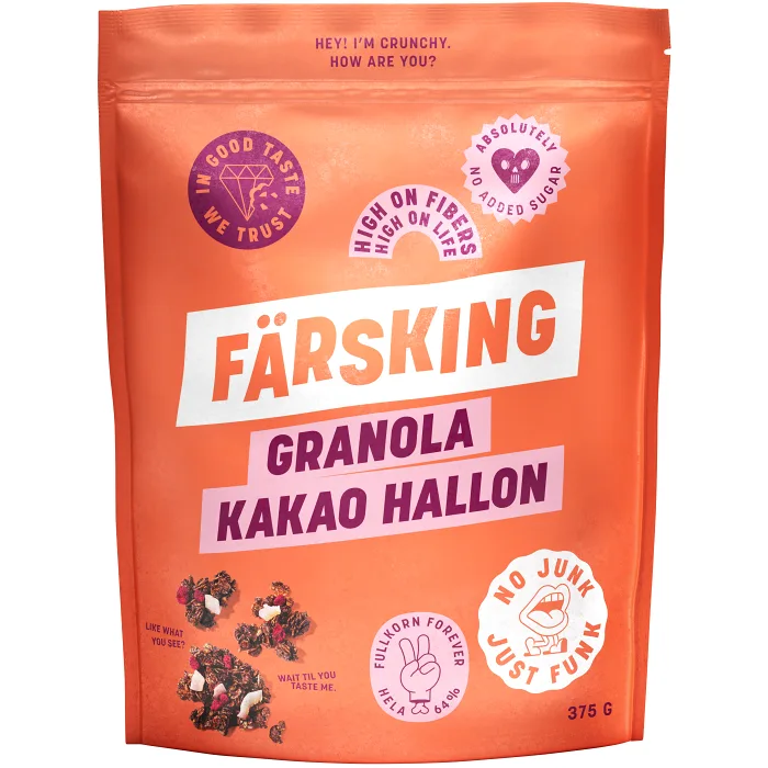 Granola kakao hallon 375g Färsking | Handla mat online från din lokala ...