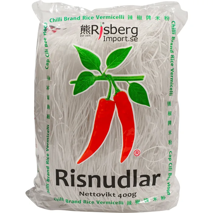 Risnudlar tunna 1mm 400g Risberg