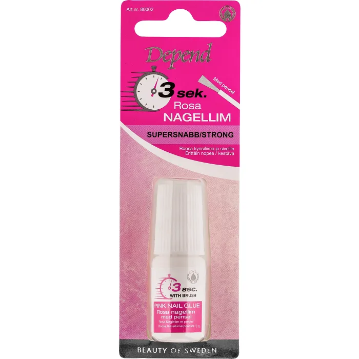 Nagellim m. pensel Rosa 1 Styck Depend