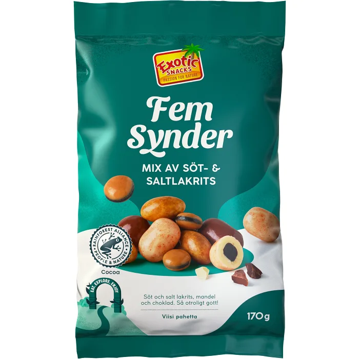 Passion of nature Fem synder 170g Exotic snacks