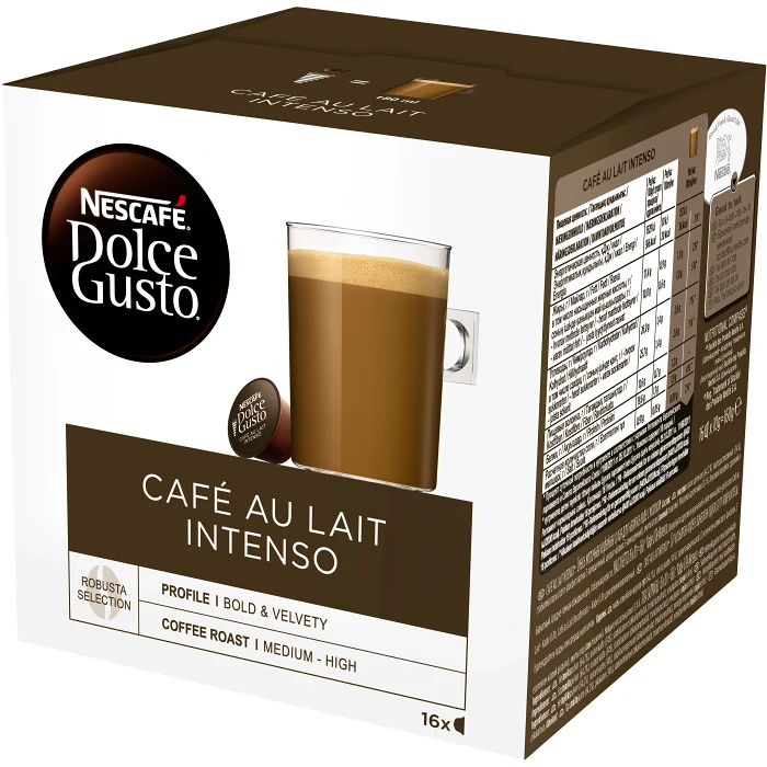 Kaffekapsel Dolce Gusto Café Au Lait Intenso 16-p Nescafé