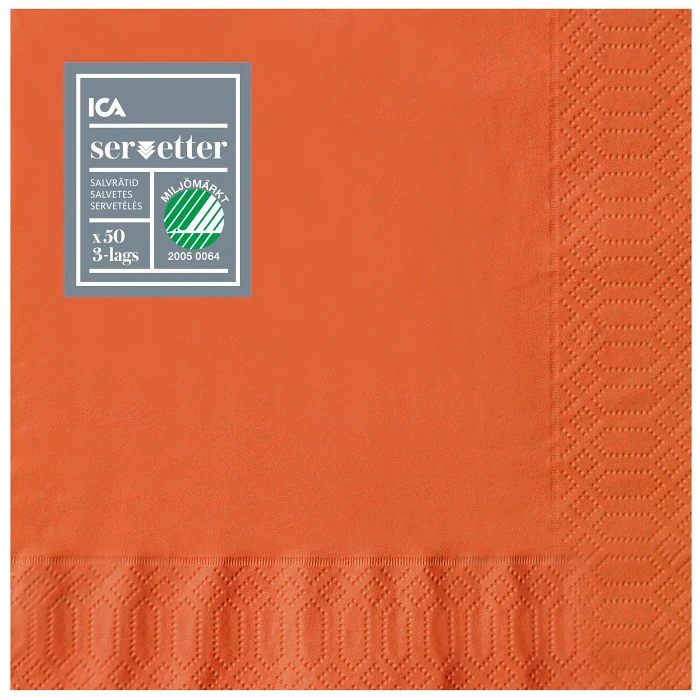 Servett Orange 40cm 50-p ICA