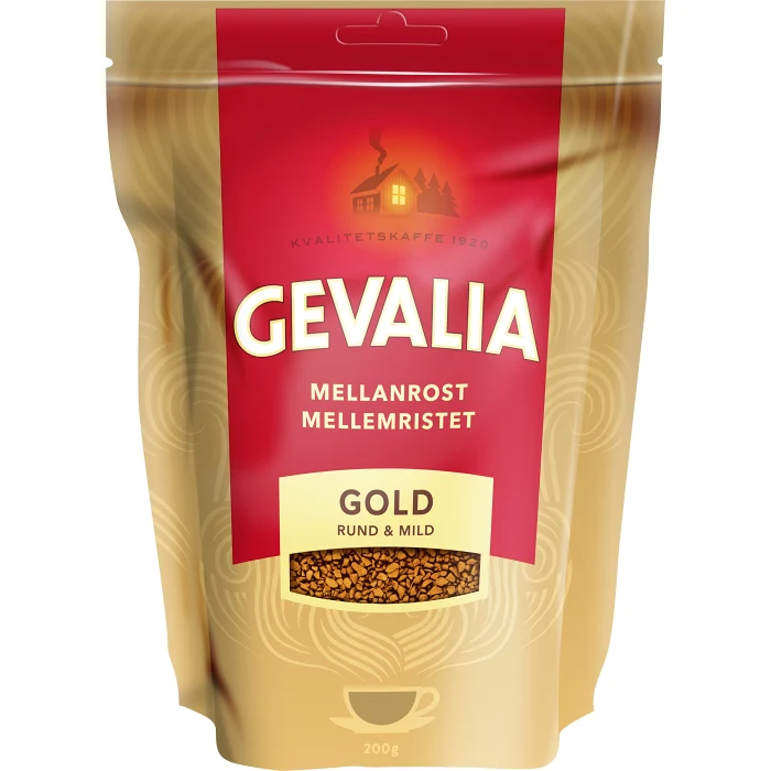 Snabbkaffe Gold Mellanrost Refill 200g Gevalia