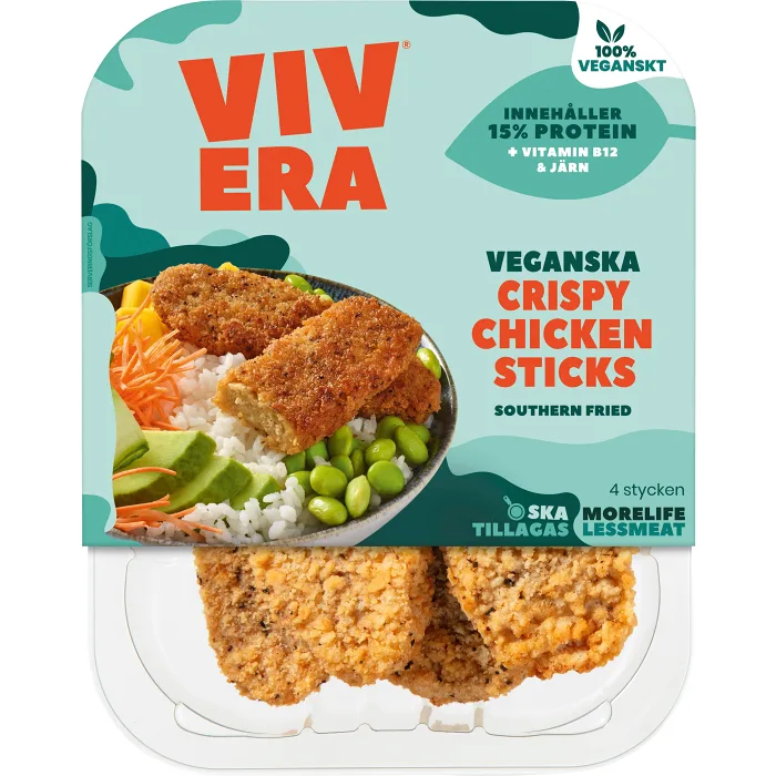 Chickensticks crispy vegansk 200g Vivera