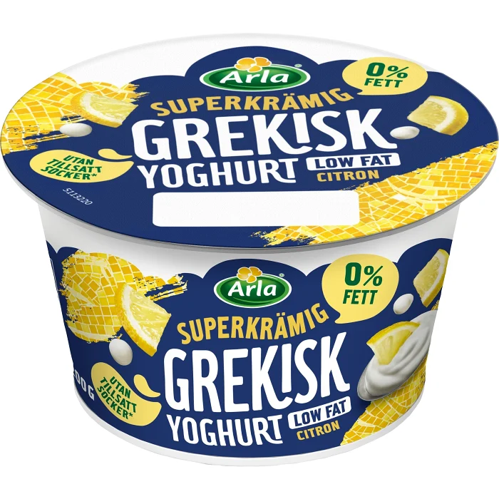 Grekisk Yoghurt Citron 0,2% 200g Arla®