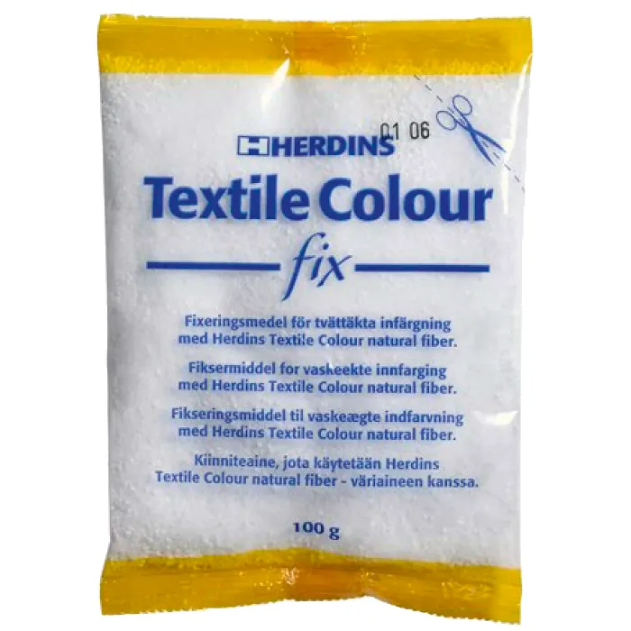 Fixeringsmedel för textilfärg 100g Herdins