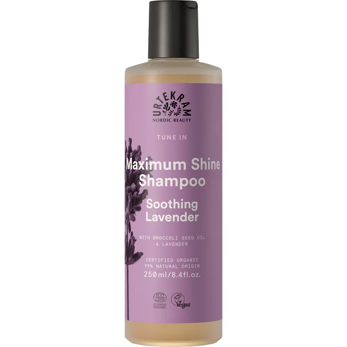 Maximum Shine Shampoo Soothing Lavender Shampoo 250 ml Urtekram